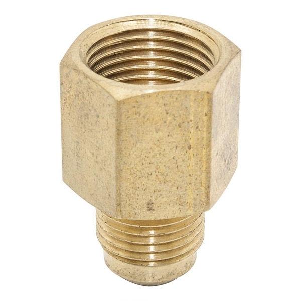 #46 1/4 Inch X 3/8 Inch Brass Flare FIP Adapter